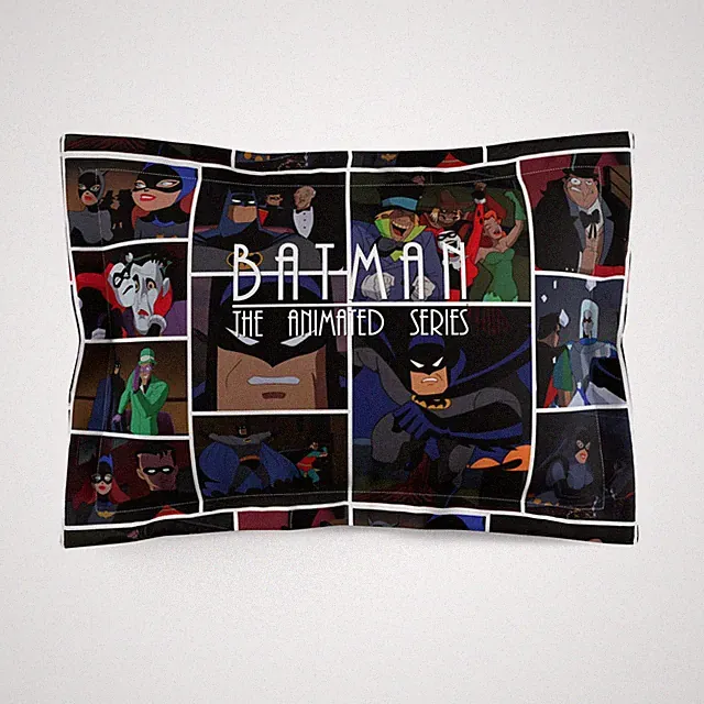 Batman the Animated Series Microfiber Pillow Sham, Bedding Decor, Classic TV