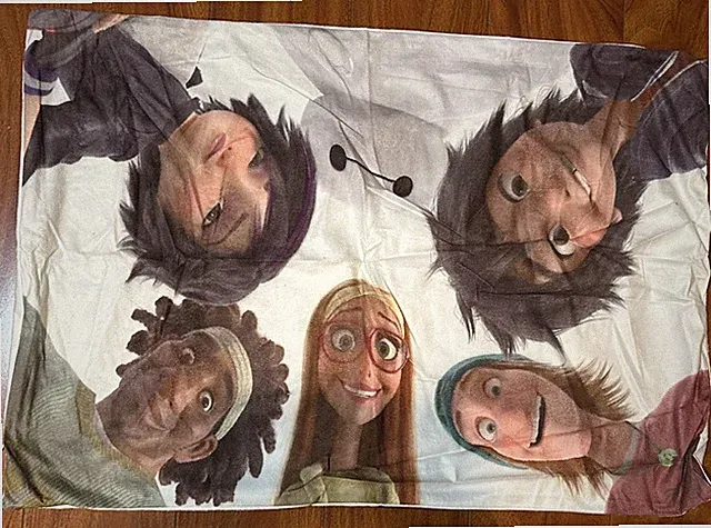 Big Hero 6 Movie Characters Cast Faces Pillowcase Pillow Case Standard 20x30”