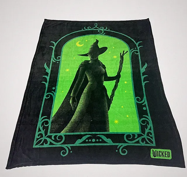 Born Wicked Musical Movie Witch Super Plush Throw Blanket 46in x 60in NWT