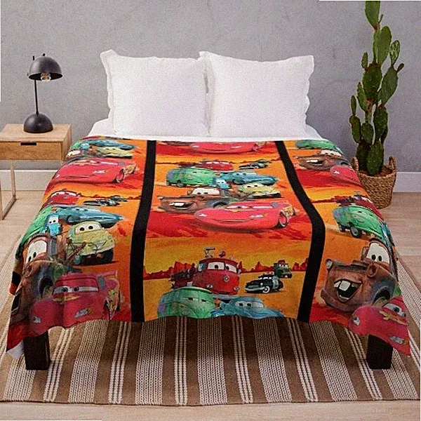 Disney Cars Movie Fleece Blanket Gift For Friends
