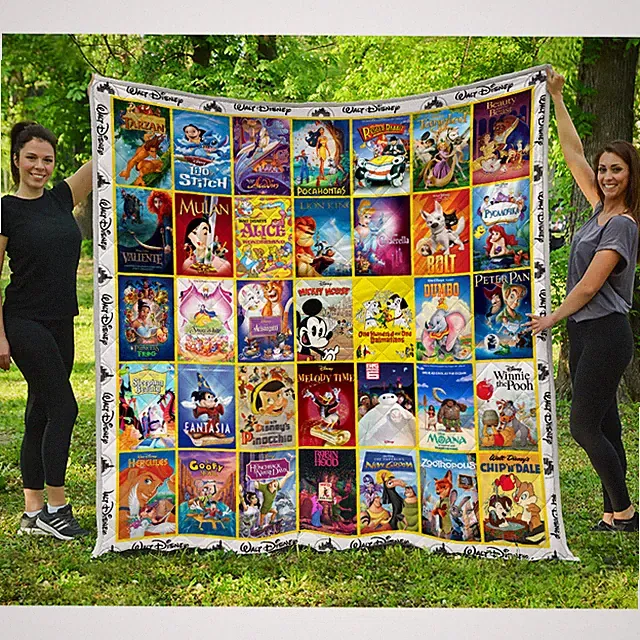 Disneyland Movies Quilts, Mickey And Friends Quilt Blanket Cartoon Movies