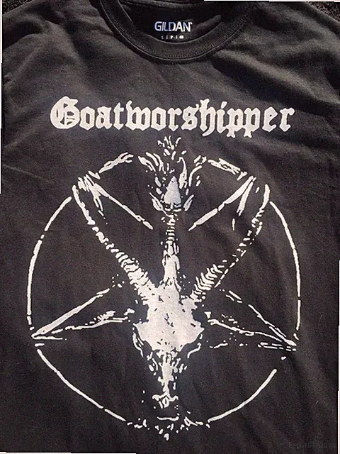GOAT WORSHIPPER T-Shirt Black Metal Occult Extreme Music Band Merch Tee UK