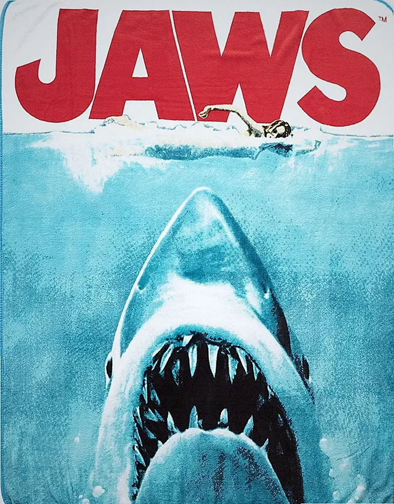 JAWS Movie Poster 50x60 Inch Micro-Plush Throw Blanket