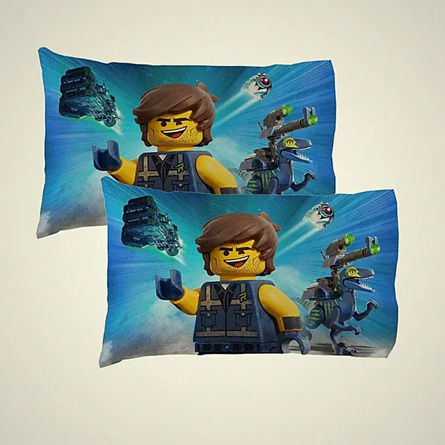 Lego Movie Always Building Together Pillowcase for Kids - 20 X 30 Inch -2 Piece
