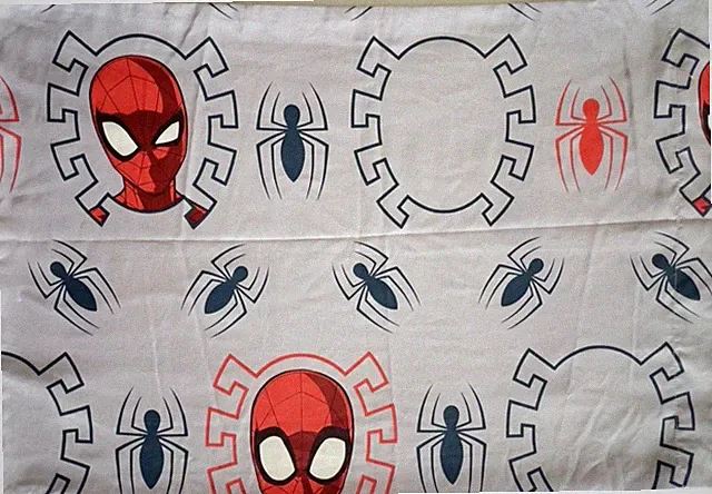 MARVEL Spider-Man Pillowcase Standard Mask Grey Red Comic Movie Kid's Bedding