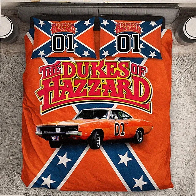Movies Gift Idea For Fans Dukes Of Hazzard Full Bedding Duvet Cover Set (4pcs)