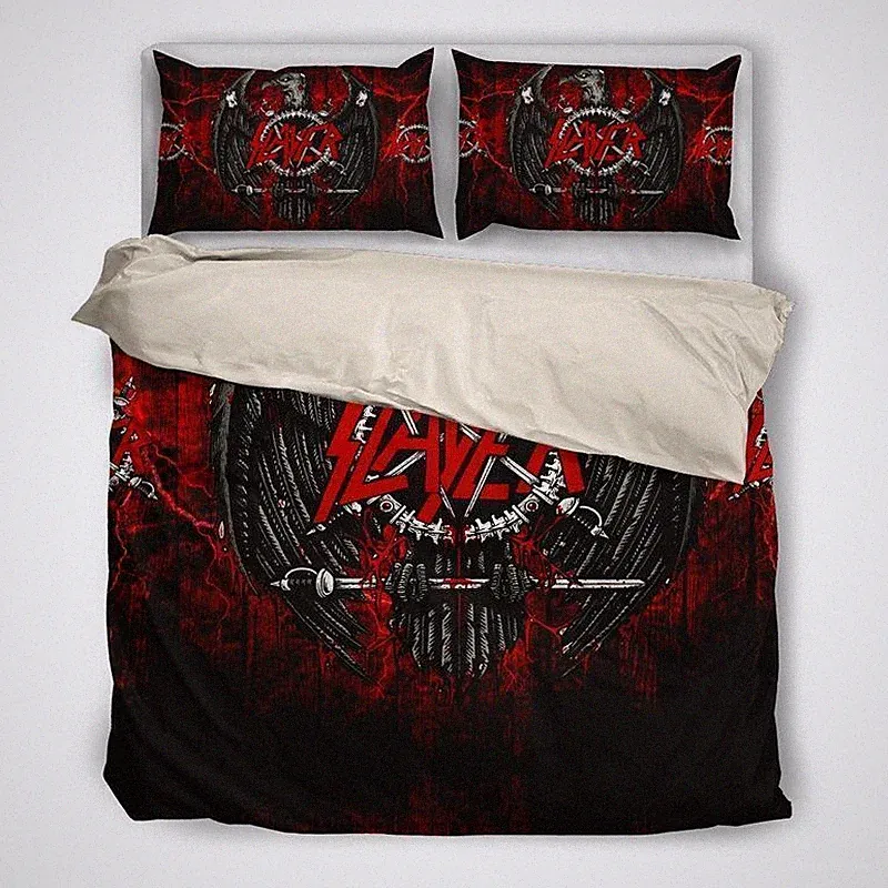 Music Gift Idea For Fans Slayer Full Bedding Duvet Cover Set (4pcs)