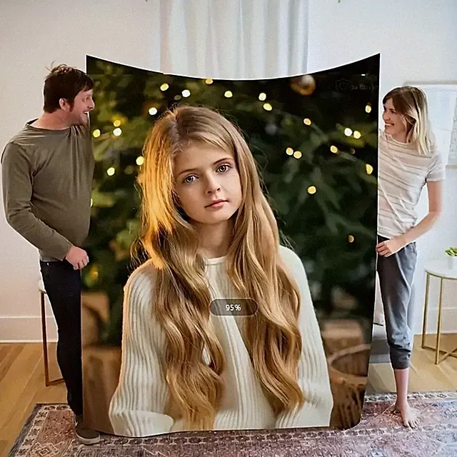 Personalized Photo Blanket Custom with Your Own Picture - Soft Flannel Fabric√