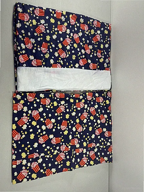 PILLOWCASE 2PC Set Popcorn Movie Time Flannel Comfort Warm Standard Size