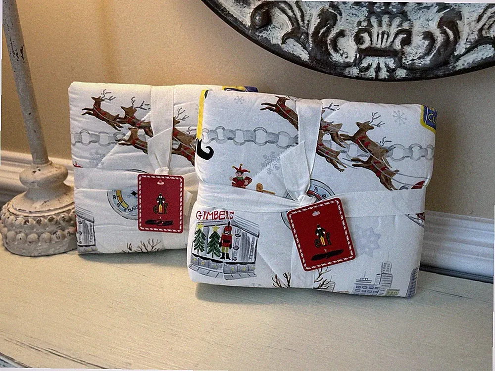 Pottery Barn Elf The Movie Comforter EURO Shams (2) NWT