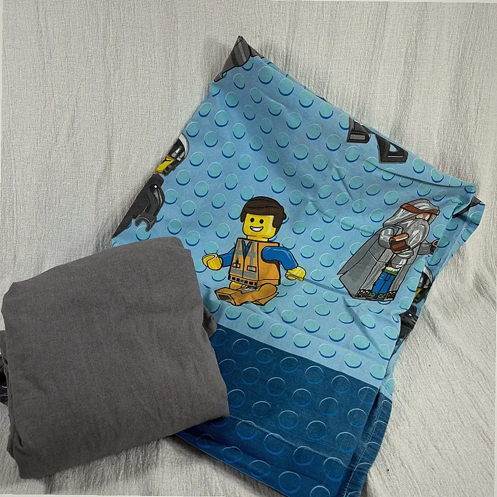 The Lego Movie Sheet Kids Twin Multi Emmet Wyldstyle Vitruvius Set Fitted Flat