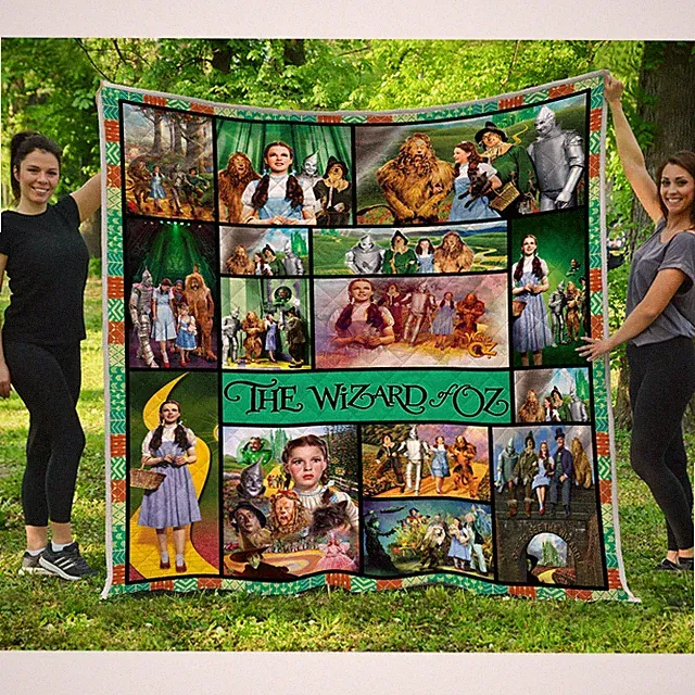 The Wizard Of Oz Quilt, Classic Movie Collage - Follow the Yellow Brick Road