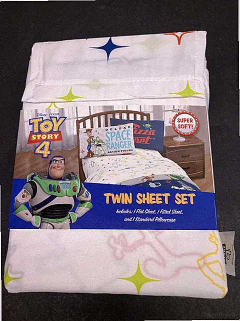 Toy Story 4 Twin Sheet Set Disney Pixar Woody Buzz Lightyear 100% Polyester New