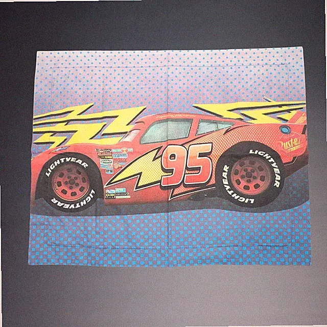 VINTAGE DISNEY CARS LIGHTNING MCQUEEN #95 PILLOW SHAM 30 X 23.5 KIDS BEDDING