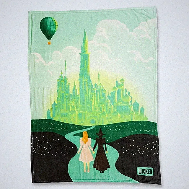 Wicked Musical Movie One Short Day Super Plush Throw Blanket 46in x 60in